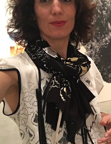 BLACK WEEK END NARROW SCARF