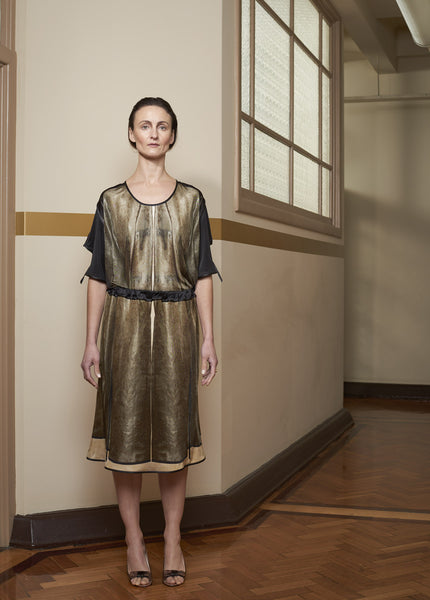 COCKTAIL GOLD TOP SLEEVED